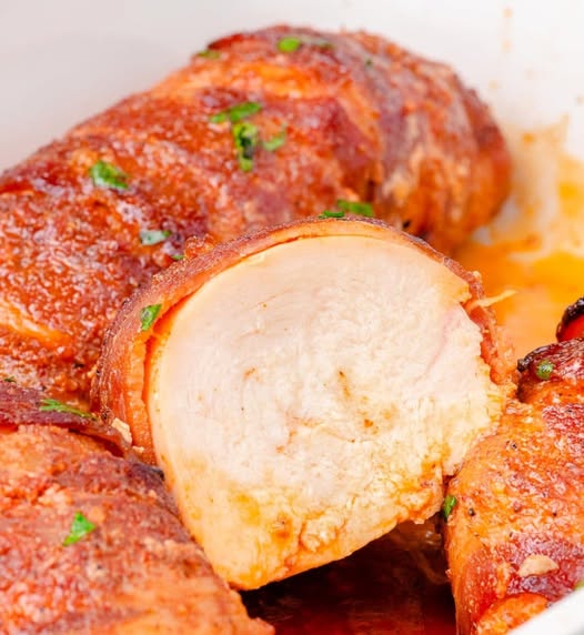 Bacon Wrapped Chicken Breast – Juicy, Savory, and Full of Flavor!