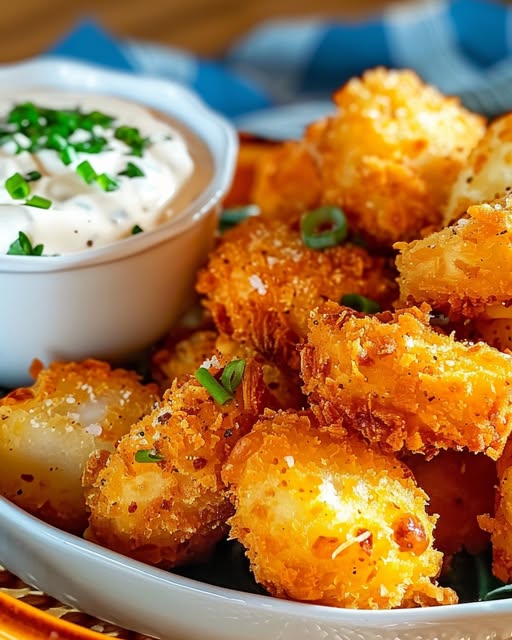 Crispy Fried Mushrooms with Cool Ranch Dip: A Crunchy Delight