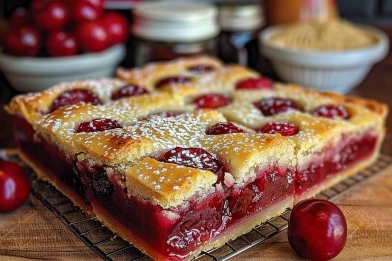 Easy Cherry Pie Bars – A Sweet and Buttery Treat