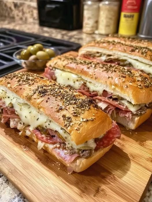 Giant Muffaletta Italian Sandwich: A Flavorful Feast for the Senses