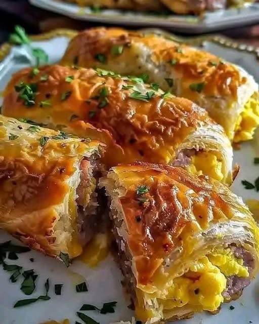 Sausage, Egg, and Cheese Breakfast Roll-Ups