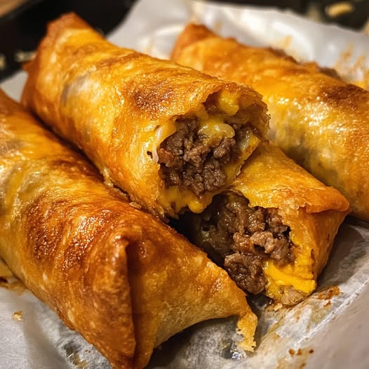 Cheese Steak Egg Rolls