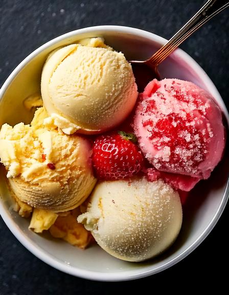 Homemade Strawberry Vanilla Bean Ice Cream: Pure Creamy Bliss