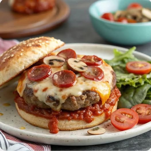 Cheesy Pizza Burgers: A Flavor-Packed Fusion