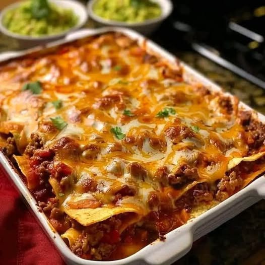 Mexican Taco Lasagna – A Fusion of Flavors in Every Layer!