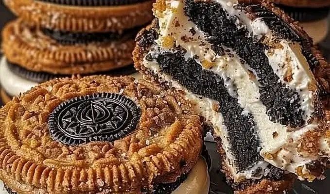 Cookies & Cream Cheesecake Deep-Fried Oreos