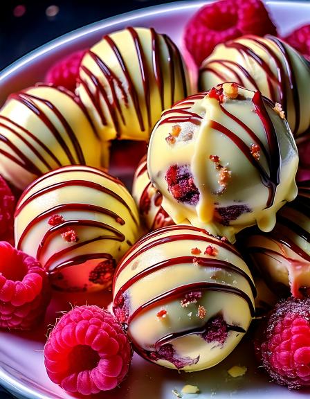 White Chocolate Raspberry Cheesecake Balls: Sweet, Creamy, and Irresistible