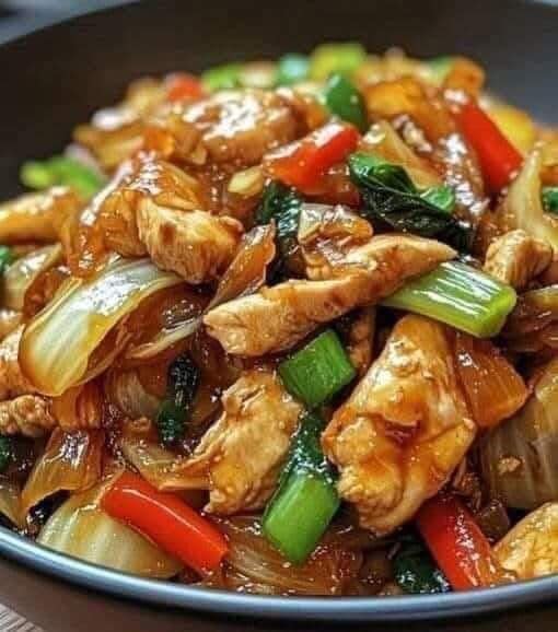 Chicken and Cabbage Stir-Fry