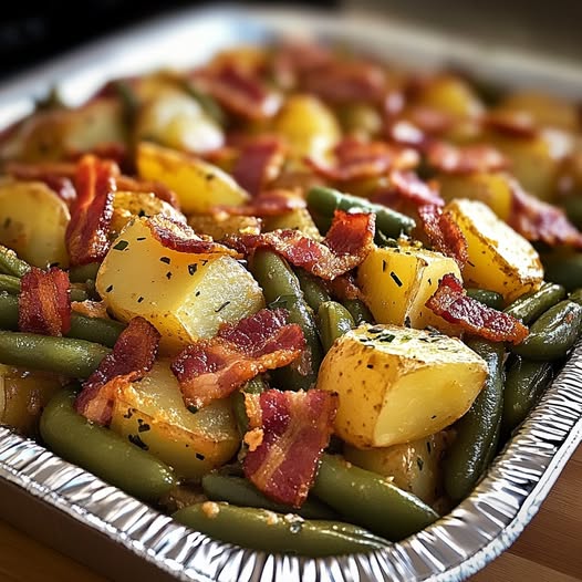 Country Ranch Green Beans 'n Potatoes with Bacon – A Savory Side Dish