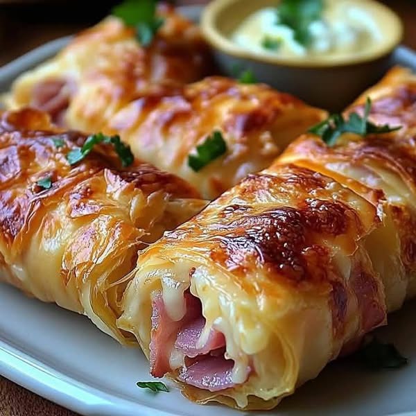 Ham & Cheese Puff Pastry Rolls: Savory Bites of Pure Delight