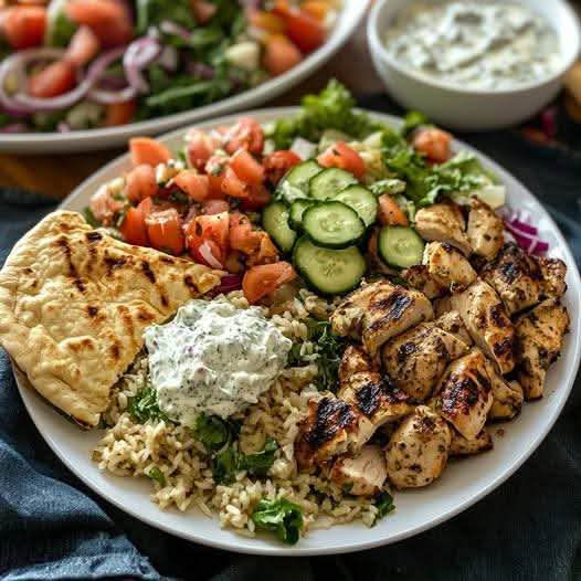 Mediterranean Grilled Chicken Plate