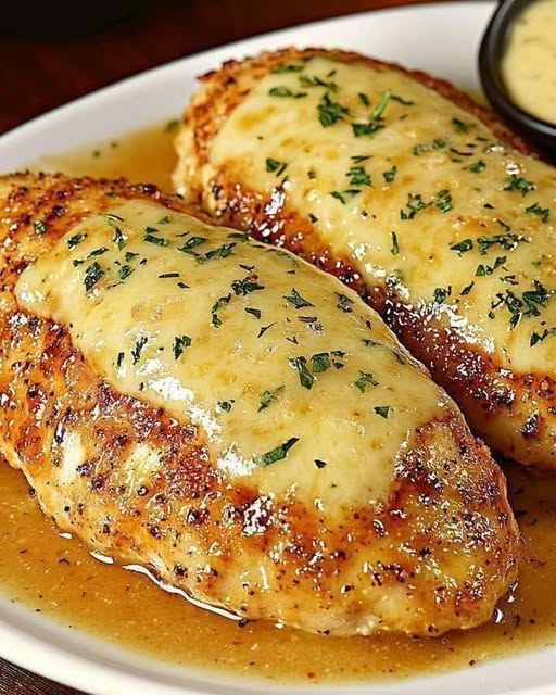 Cheesy Garlic Butter Chicken