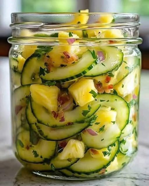 Pineapple Cucumber Salad