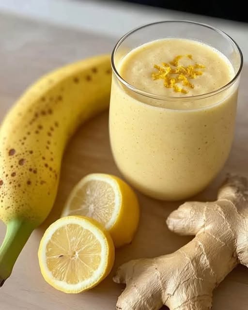 Banana Lemon Ginger Smoothie – A Refreshing and Energizing Drink