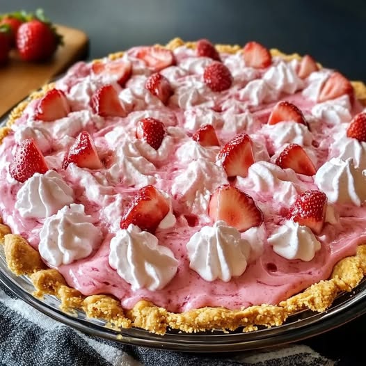 Strawberry Icebox Pie