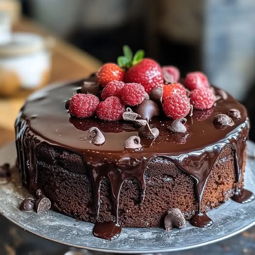 Dark Chocolate Cake with Soft Heart