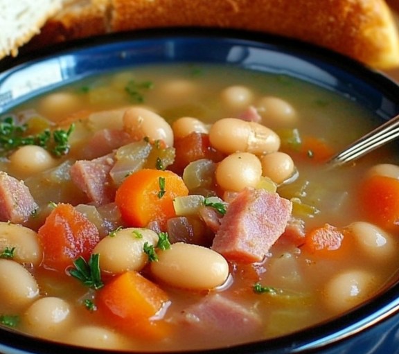 Hearty Bean & Ham Soup for Cozy Comfort