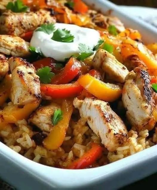 Fajita Chicken Casserole