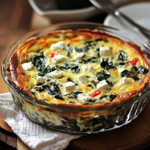 Delicious Crustless Spinach and Feta Quiche: A Perfect Brunch Delight