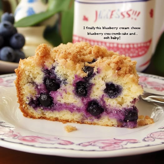 Sherry's Blueberry Cream Cheese Crumb Cake