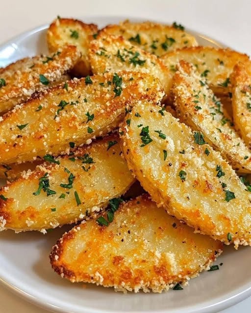 Baked Garlic Parmesan Potato Wedges