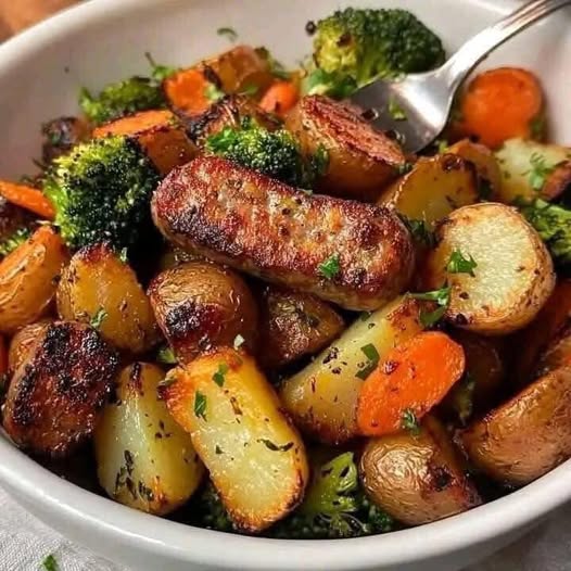 Roasted Sausage & Veggie Sheet Pan Meal