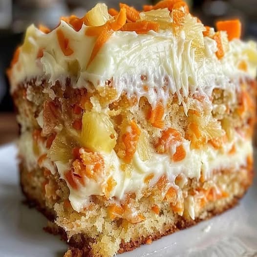 Hawaiian Carrot Pineapple Cake