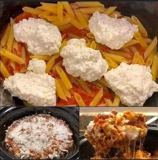 Crock Pot Baked Ziti