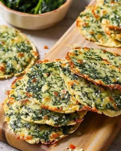 Mediterranean Spinach and Feta Crisps – A Savory and Flavorful Snack