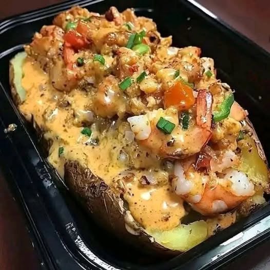 Loaded Seafood Baked Potato