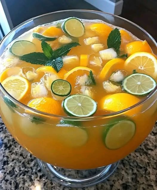 Tropical Pineapple Lemonade Punch: A Refreshing Island-Inspired Drink