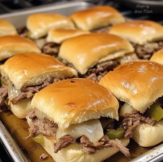 Philly Cheesesteak Sliders