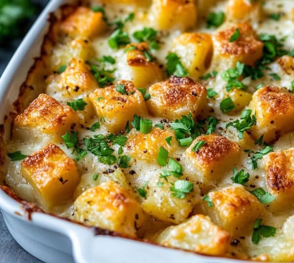 Creamy Baked Parmesan Potatoes