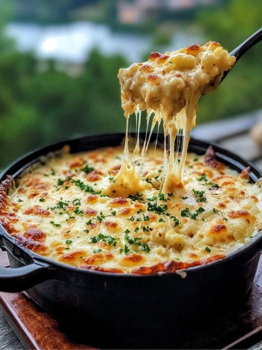 Cheddar Cauliflower and Roasted Garlic Soup