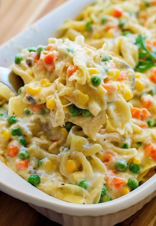 Classic Chicken Noodle Casserole