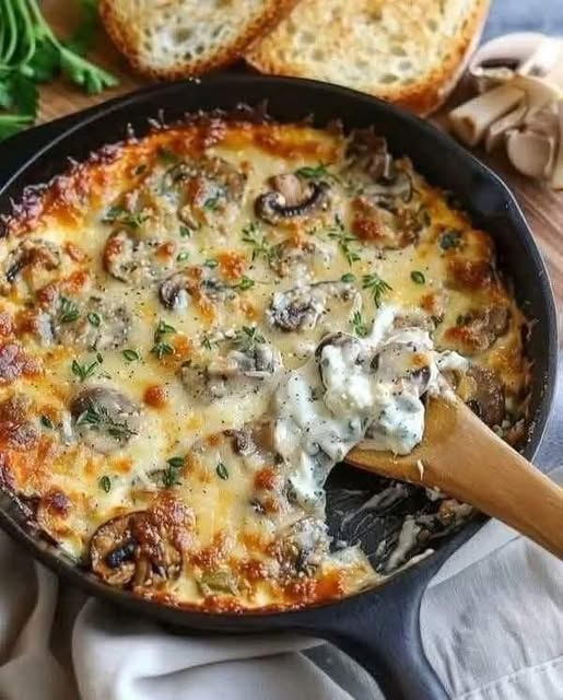 Creamy Stuffed Mushroom Dip – A Decadent, Savory Delight!