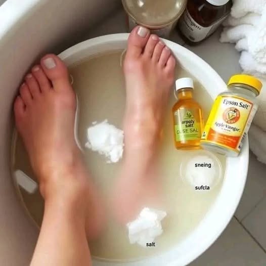 Here’s an excellent home remedy for swollen feet 🦶 that will bring relief and relaxation!