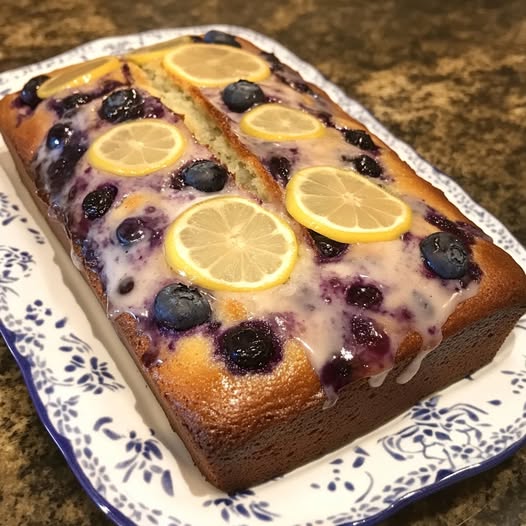 Delicious Lemon Blueberry Yogurt Loaf