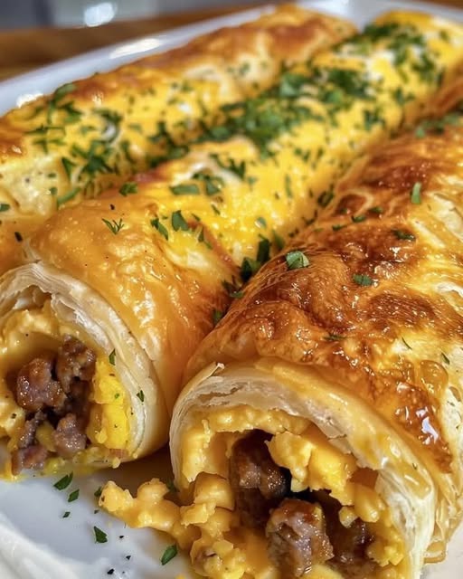 Sausage, Egg, and Cheese Breakfast Roll-Ups - Your Perfect Morning Bite!