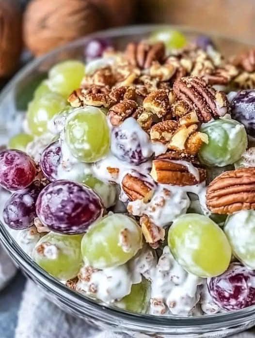 Grape Salad with Brown Sugar & Pecans