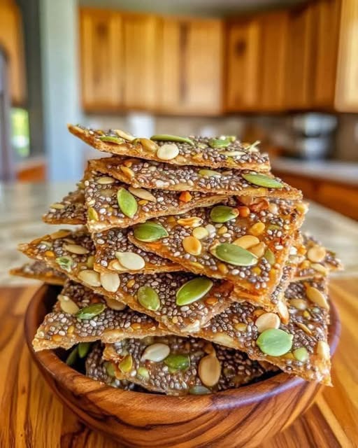 Unleash the Power: Chia & Flax Seed Crackers for Keto Snacking!