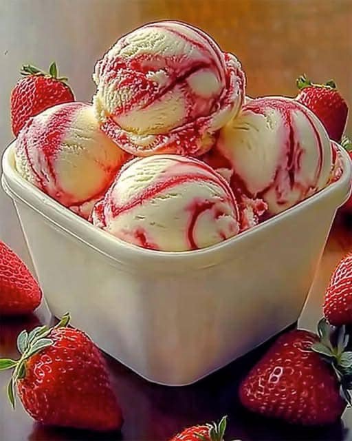 Strawberry Vanilla Bean Ice Cream is a Blissful Burst of Summer Joy – A Creamy, Irresistible Escape