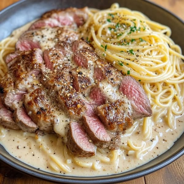 Loaded Beef Cheeseburger Alfredo Pasta – A Creamy, Cheesy Twist on a Classic!