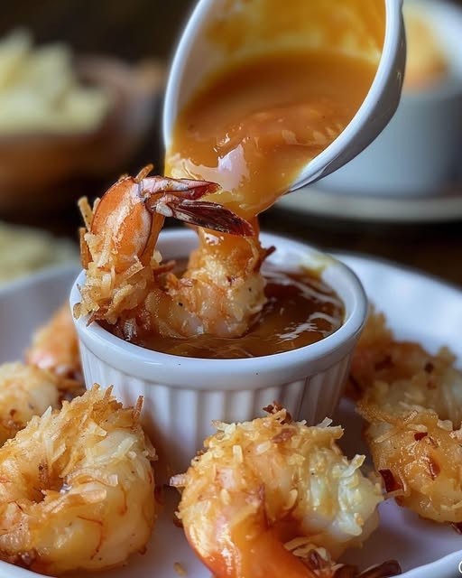 Coconut Shrimp with Spicy Apricot Dipping Sauce