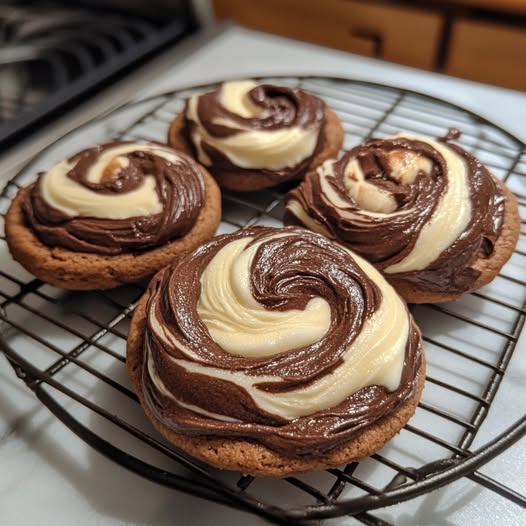 Chocolate Marshmallow Swirl Cookies Delight