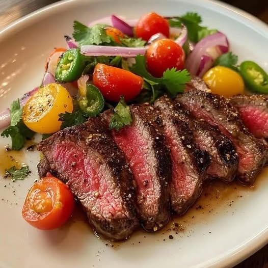 Grilled Steak Salad with Fresh Pico de Gallo