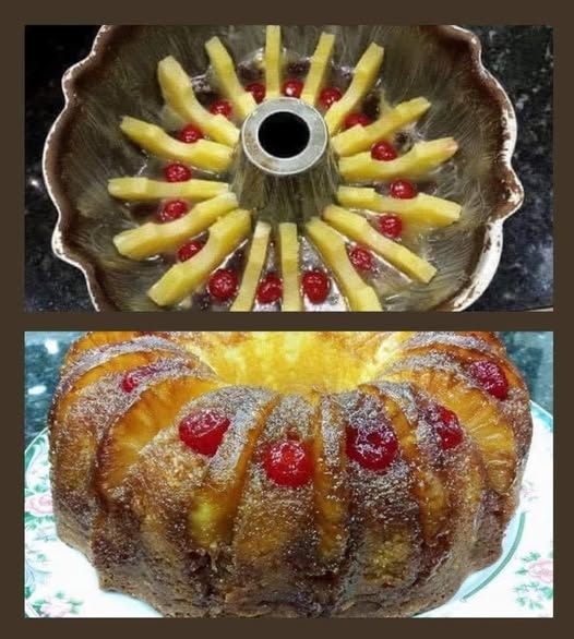 Pineapple Upside Down Bundt Cake