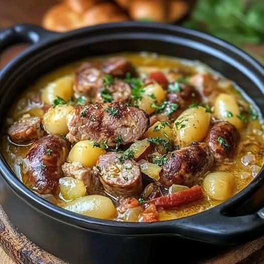 Sausage and Cabbage Potée