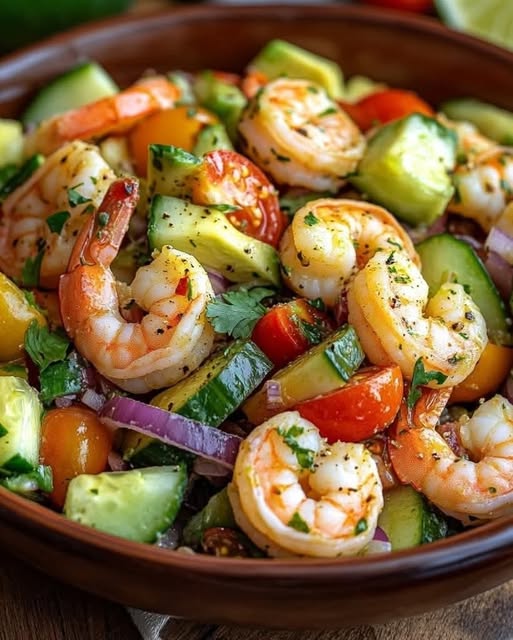 Zesty Lime Shrimp and Avocado Salad