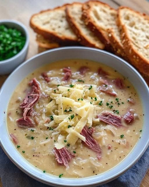 Easy Creamy Reuben Soup – A Comforting Twist on the Classic Sandwich